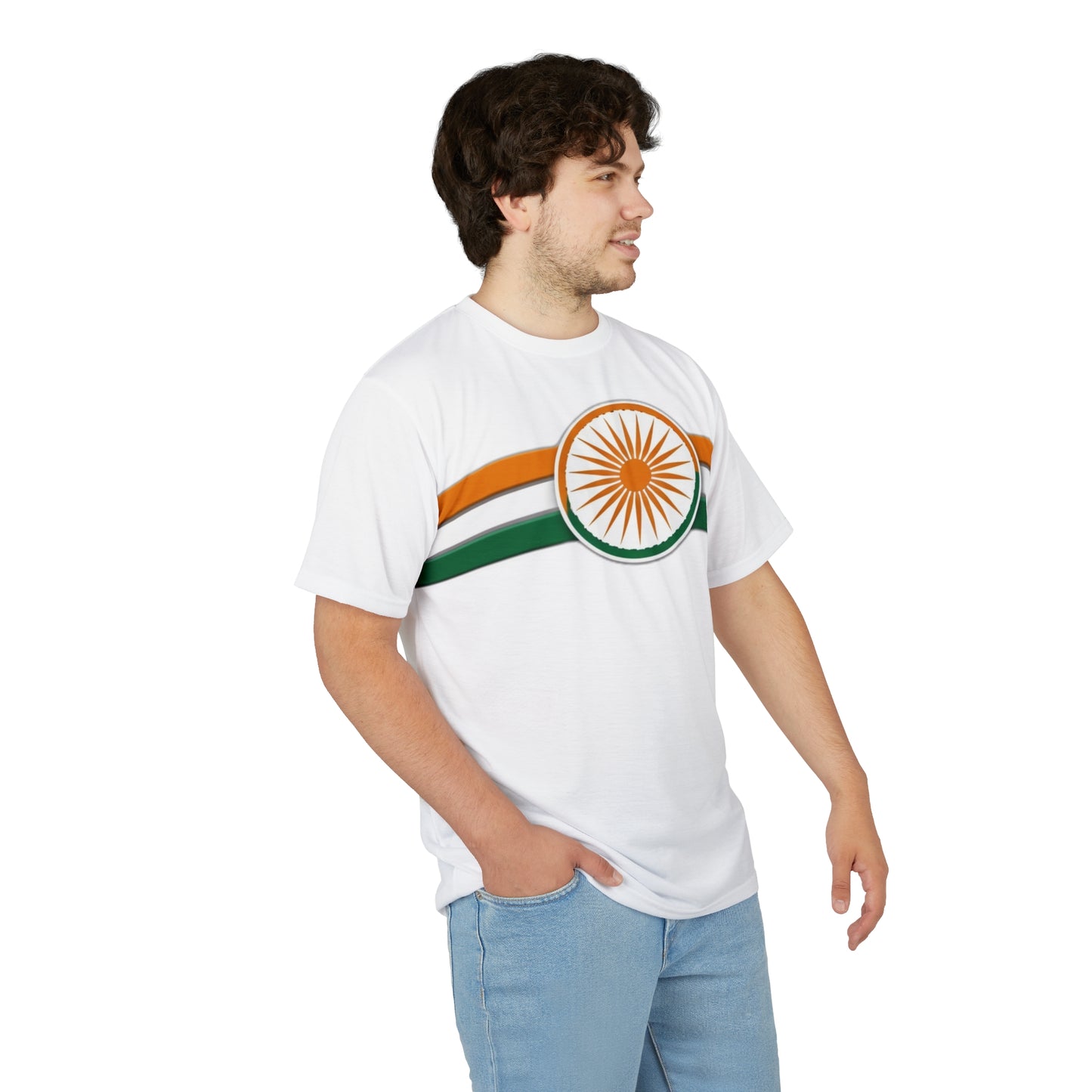 Stylish Unisex Independence Day Tee  - WHITE