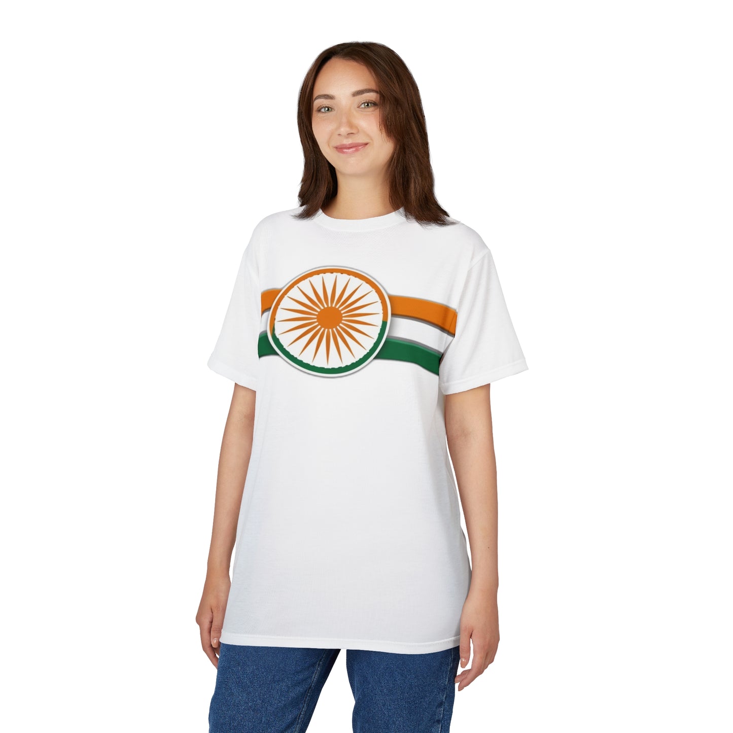 Stylish Unisex Independence Day Tee  - WHITE